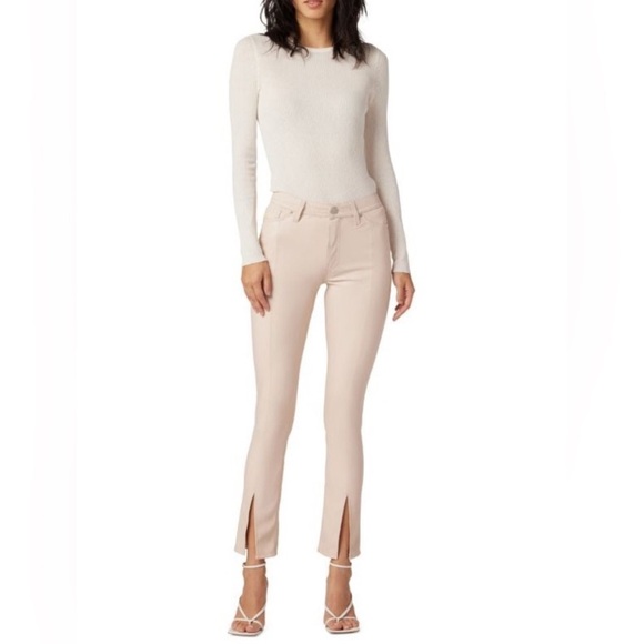 Hudson Jeans Denim - Hudson Barbara High Rise Straight Faux Leather shell collection Jeans, 30